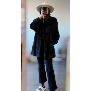 Like New Saga Royal Black Mink Coat size Large